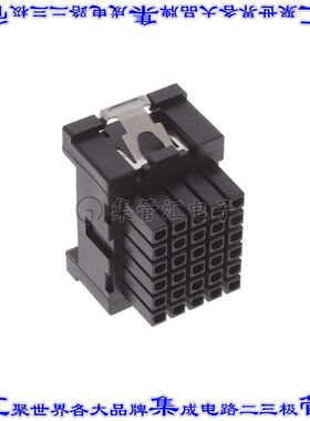 512383011 0512383011矩形连接器外壳30POS插座6排3mm母形插口黑
