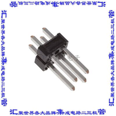 68692-404H 针座连接器4POS接头2排2.54mm公形插针通孔直针锡