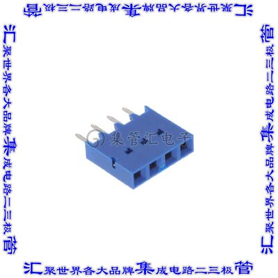 75915-804LF 针座连接器4POS插座2.54mm母形插口通孔直针镀金