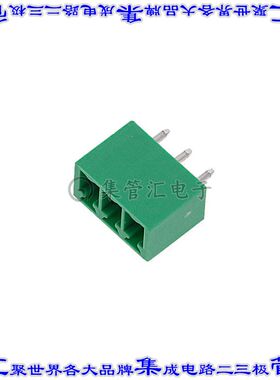 2643620000 端子块连接器3POS接头公引脚带罩3.81mm绿色垂直通孔