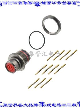 PEN.2M.312.XLMT 圆形连接器12POS插座母插口压接镀金面板安装