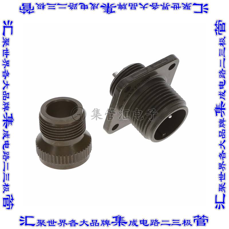 MS3100A12S-3P 圆形连接器2POS插座公形引脚焊杯银面板安装