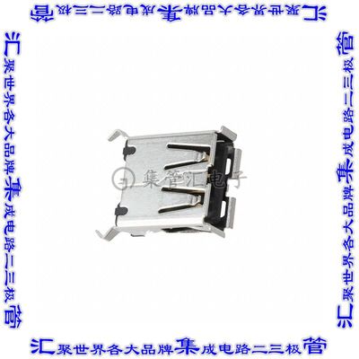 KUSBVX-AS1N-B30 连接器USB-A插座4POS USB 2.0通孔