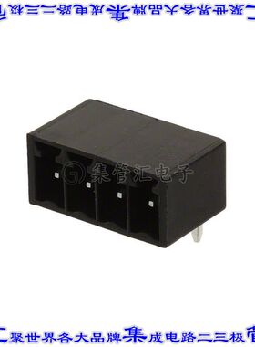395021004 0395021004端子块连接器4POS接头公引脚带罩3.5mm黑色9