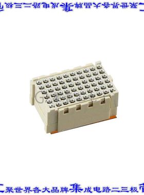 2102080-1 针座连接器60POS插座6排1.27mm母形插口表贴SMD镀金