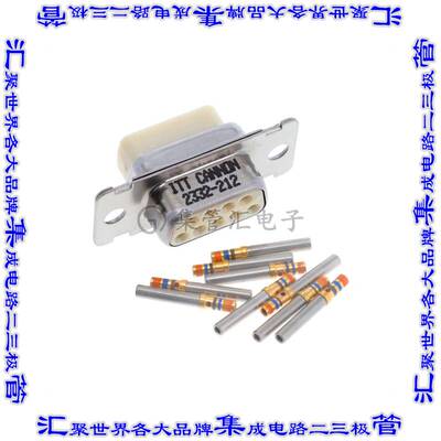 DEMAM-9S-F225 连接器9POS插座母插口2排D-Sub面板安装