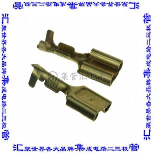 63127-1 快速连接器端子母头6.35mm压接18-22AWG