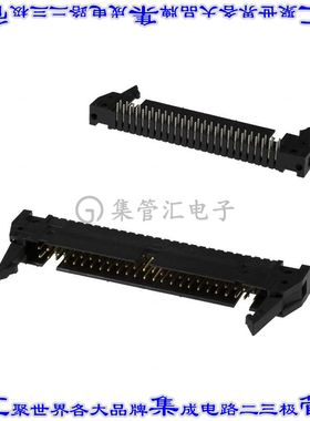 1-5499786-0 针座连接器50POS接头2排2.54mm公形插针通孔直角镀金