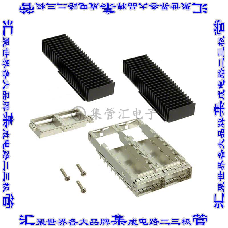 U98-C221-10C1 插拔式连接器外壳成组(1 x 2)CFP4通孔直角压配