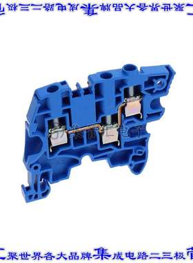 1SNK506021R0000 端子块连接器3POS馈通式6.0mm蓝色10-24AWG