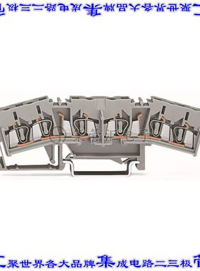 280-675 端子块连接器6POS隔离5.0mm灰色12-28AWG