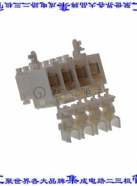 2-2178661-4 矩形连接器4POS插头5mm接片IDC银自由悬挂
