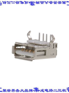 KUSBEX-ASFS1N-W 连接器USB-A插座4POS USB 2.0通孔直角