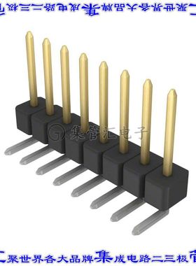 PBC08SGAN 针座连接器8POS分离式2.54mm公形插针通孔直角镀金