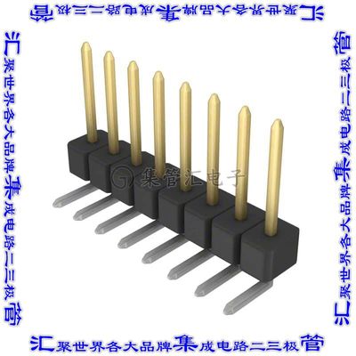 PBC08SGAN 针座连接器8POS分离式2.54mm公形插针通孔直角镀金