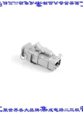 ATM06-4S-SR01GY 矩形连接器外壳4POS插头2排母形插口灰色自由悬