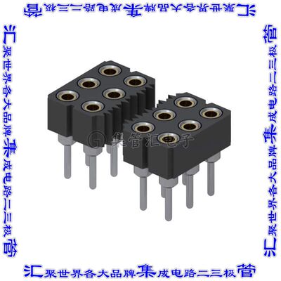 805-43-096-10-012000 针座连接器96POS插座3排2.54mm母形插口通