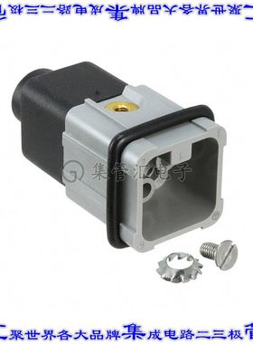 2-1103100-3 连接器7+接地无触头嵌件公头压接