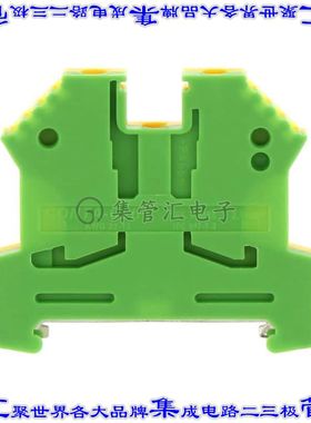 1056.2 端子块连接器2POS接地地面6.0mm绿色黄色12-22AWG