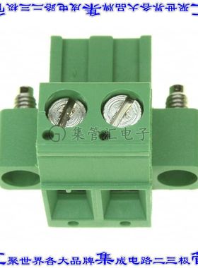 796858-2 端子块连接器2POS插头母插口5mm绿色自由悬挂