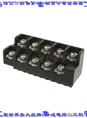 FXPT10200 端子块连接器10POS插头母插口2排5.08mm黑色自由悬挂