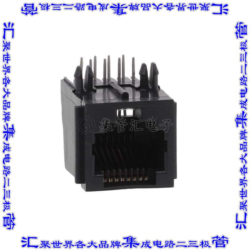 GDX-A-88 接插件连接器MODJACK RT[ 8P8C BLACK ROHS COMP
