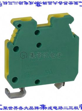 1413117 端子块连接器2POS接地地面5.2mm绿色黄色12-30AWG