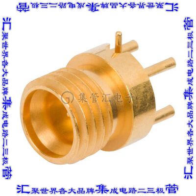 3211-60298 同轴连接器SMPM插头公引脚焊接50欧姆通孔