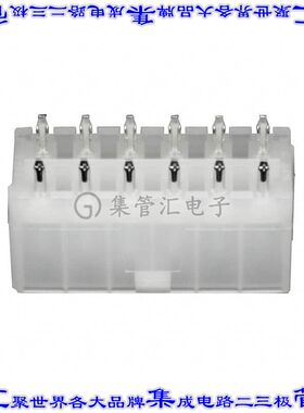 444721254 0444721254针座连接器12POS接头2排4.2mm公形插针通孔