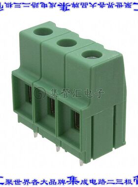 1774137 线对板连接器3POS接线端子10.16mm通孔水平带板