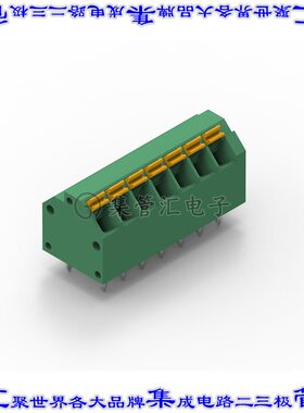 691409320007 线对板连接器7POS接线端子3.81mm通孔45角度带板