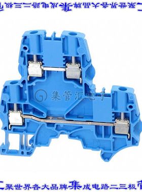 1SNK505220R0000 端子块连接器4POS馈通式2排5.2mm蓝色12-24AWG