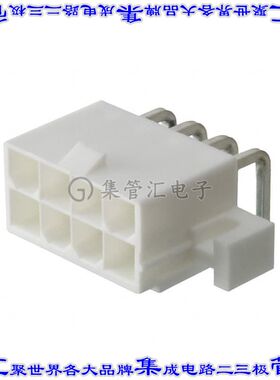 64900821022 针座连接器8POS接头2排4.2mm公形插针通孔直角锡