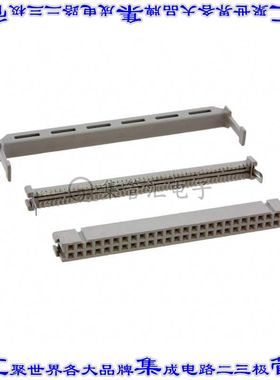 3425-6050 矩形连接器50POS插座2排2.54mm母插口灰色IDC镀金自由