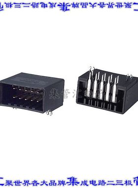 178305-2 针座连接器10POS接头2排3.81mm公形插针通孔直角镀金