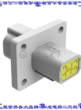 AT04-4P-CL03 矩形连接器外壳4POS插座2排公形引脚灰色面板安装