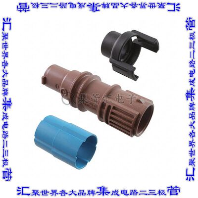 DTSK04-1-08PC 圆形连接器1(电源)插座外壳用于母插口棕色自由悬
