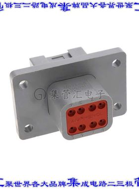 AT04-08PA-L012 矩形连接器外壳8POS插座2排公形引脚灰色面板安装