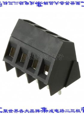 796689-4 线对板连接器4POS接线端子5mm通孔35角度带板