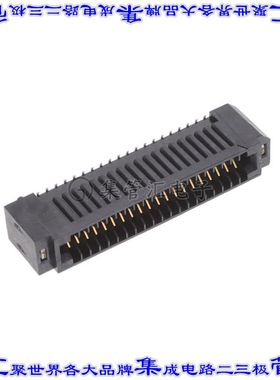 MECF-20-01-L-DV-NP-WT 卡边缘连接器40POS母头2排1.27mm黑色镀金