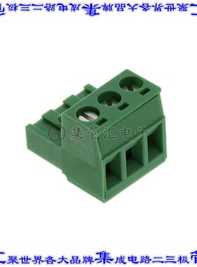 1752218 端子块连接器3POS插头母插口5.08mm绿色自由悬挂