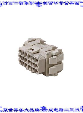 1417000000 矩形连接器外壳18POS插座3排5mm母形插口灰色自由悬挂