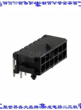 430451202 0430451202针座连接器12POS接头2排3mm公形插针通孔直