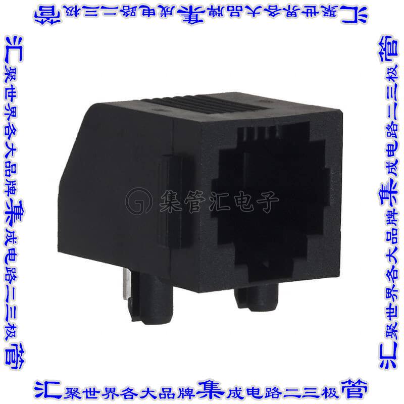 5555163-2 接插件连接器CONN MOD JACK 6P4C R/A UNSHLD - 实物图