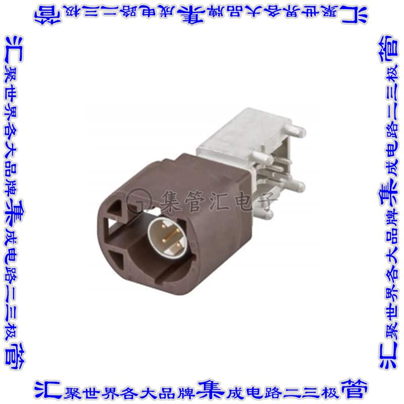 D4S20D-40MA5-F 同轴连接器插头公引脚焊接100欧姆通孔直角