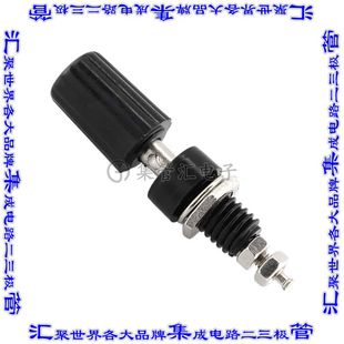 09740 KNURLED 接插件连接器CONN POST BLACK BIND PRT