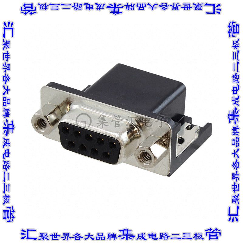 ADF09A-KG-TASB5 连接器9POS插座母插口2排D-Sub通孔直角