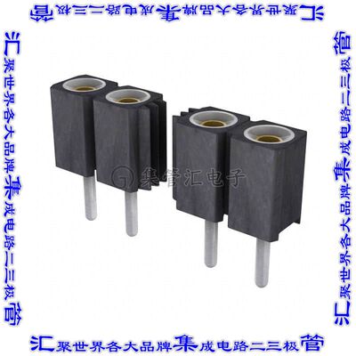 801-87-032-10-012101 针座连接器32POS插座2.54mm母形插口通孔直