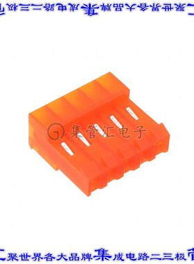 MTD-B-05-A-2 矩形连接器5POS插座3.96mm母插口橙色IDC锡自由悬挂