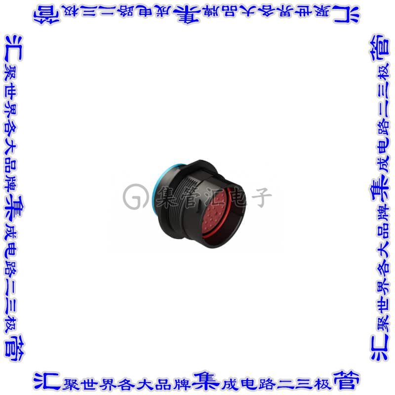 HDP24-24-35PE 圆形连接器35POS插座外壳用于公插针黑色面板安装